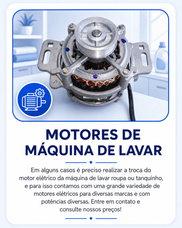 motores eletricos para maquina de lavar em Bebedouro motores eletricos para maquina de lavar em Bebedouro
